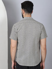 Self Design Cotton Casual Shirt for Men - SF_965Black_S