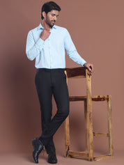 Sky Striped Cotton Shirt for Men - SF_770Sky_S