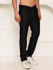 Smart Casual Cotton Blend Pants for Men - FGP_302Black_30