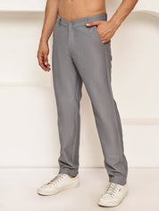 Smart Casual Cotton Blend Pants for Men - FGP_302Light-Grey_30