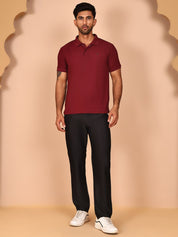 Smart Casual Cotton Blend Pants for Men - FGP_302Black_30