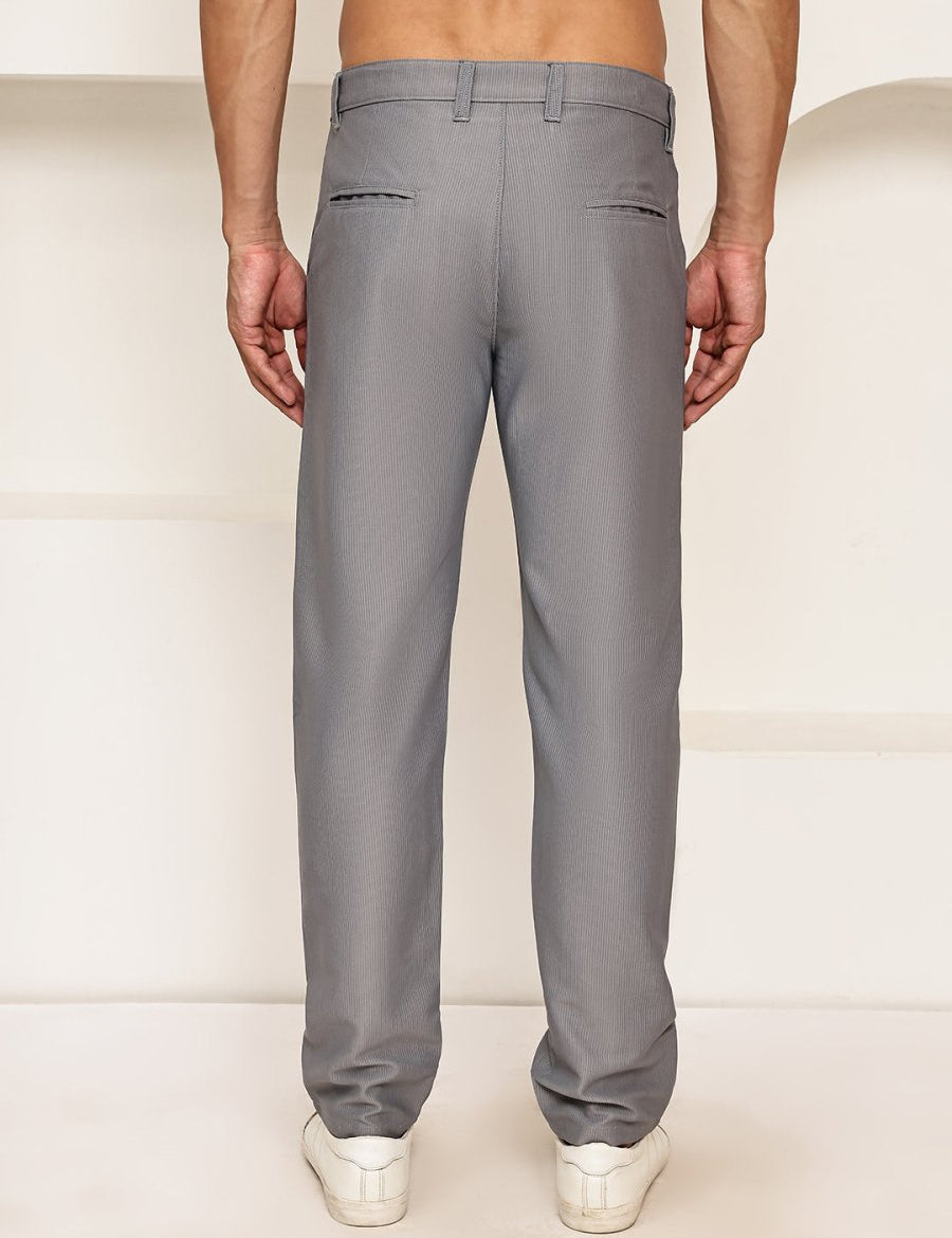 Smart Casual Cotton Blend Pants for Men - FGP_302Light-Grey_30