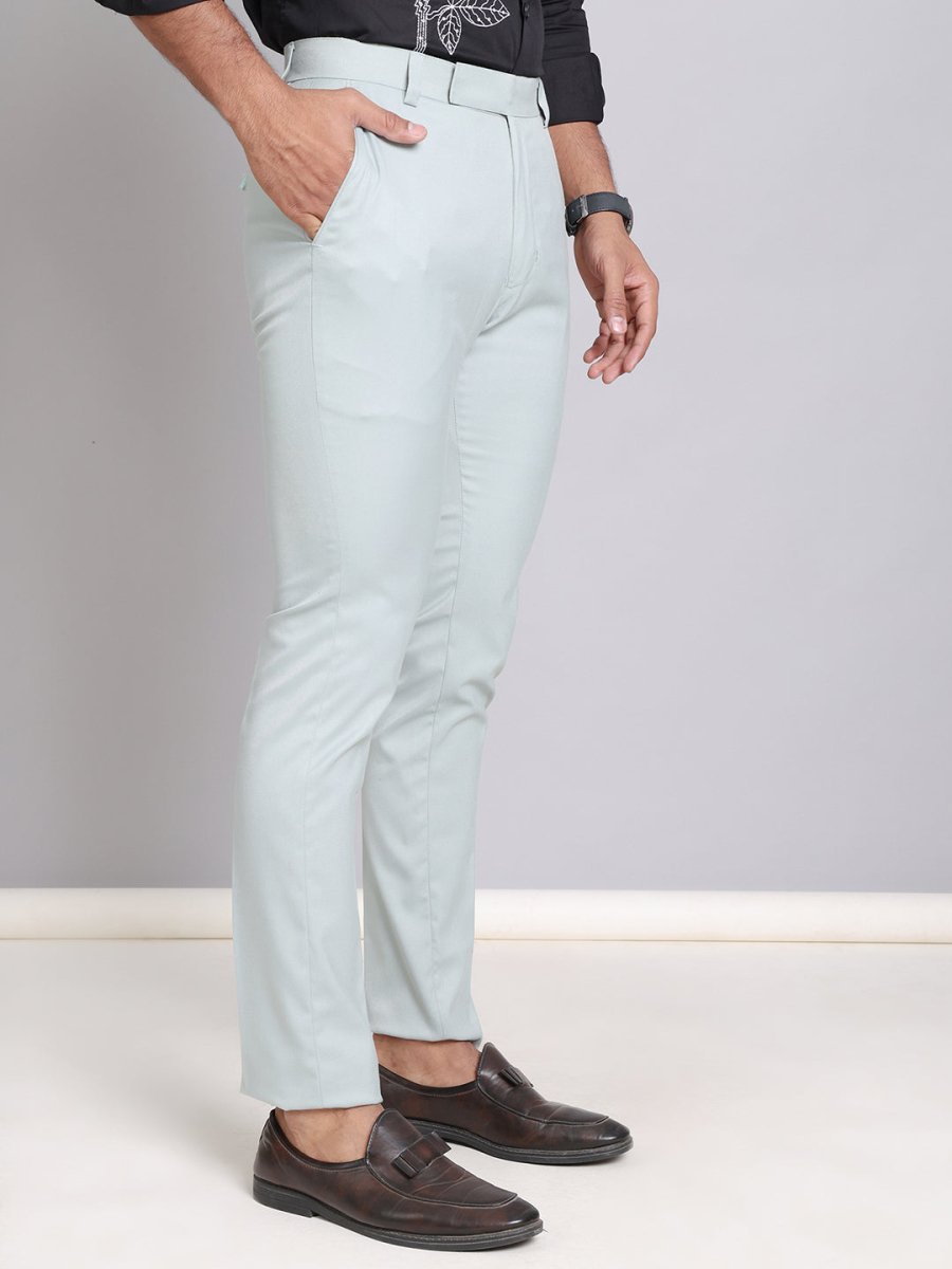 Solid Cotton Formal Trouser for Men's - FGP_275Pista_30