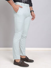 Solid Cotton Formal Trouser for Men's - FGP_275Pista_30