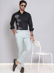 Solid Cotton Formal Trouser for Men's - FGP_275Pista_30