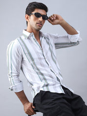 Striped Casual Shirt for Men - SF_983Off-White_S