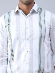Striped Casual Shirt for Men - SF_983Off-White_S