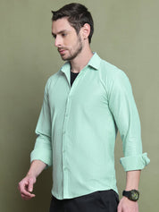 Striped Casual Shirt for Men's - SF_923Pista_S