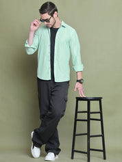 Striped Casual Shirt for Men's - SF_923Pista_S