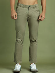 Tapered Fit Solid Trousers for Men - FGP_301Pista_30