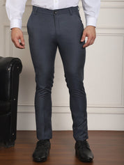 Tapered Fit Solid Trousers - FGP_278Charcoal_30