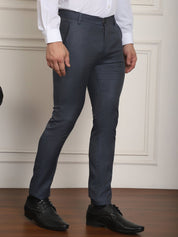 Tapered Fit Solid Trousers - FGP_278Charcoal_30