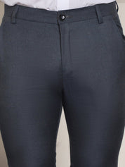 Tapered Fit Solid Trousers - FGP_278Charcoal_30