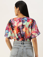 Tendy Printed Wrapped Top - JNT_2006Pink_XS