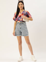 Tendy Printed Wrapped Top - JNT_2006Pink_XS