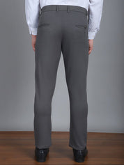 Textured Cotton Lycra Trousers - FGP_276Dark-Grey_30