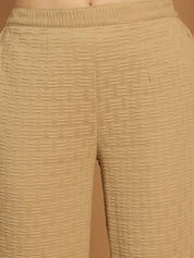 Top and Trouser Woven Design co-ords - JNCS_3010Beige_XS