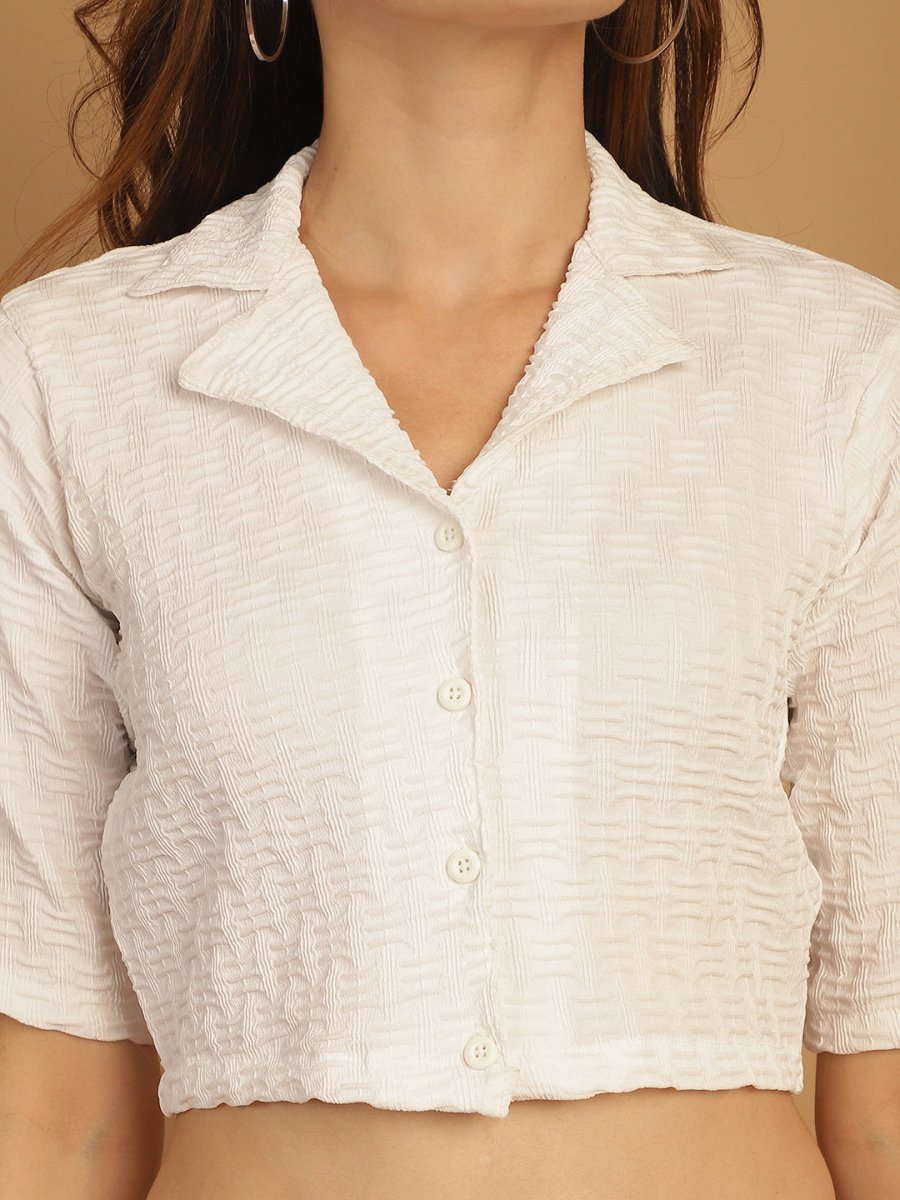 Top and Trouser Woven Design co-ords - JNCS_3010White_XS