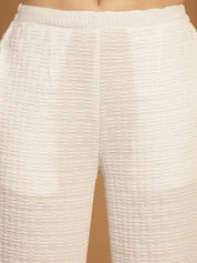 Top and Trouser Woven Design co-ords - JNCS_3010White_XS