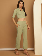 Top and Trouser Woven Design co-ords - JNCS_3010Pista_XS