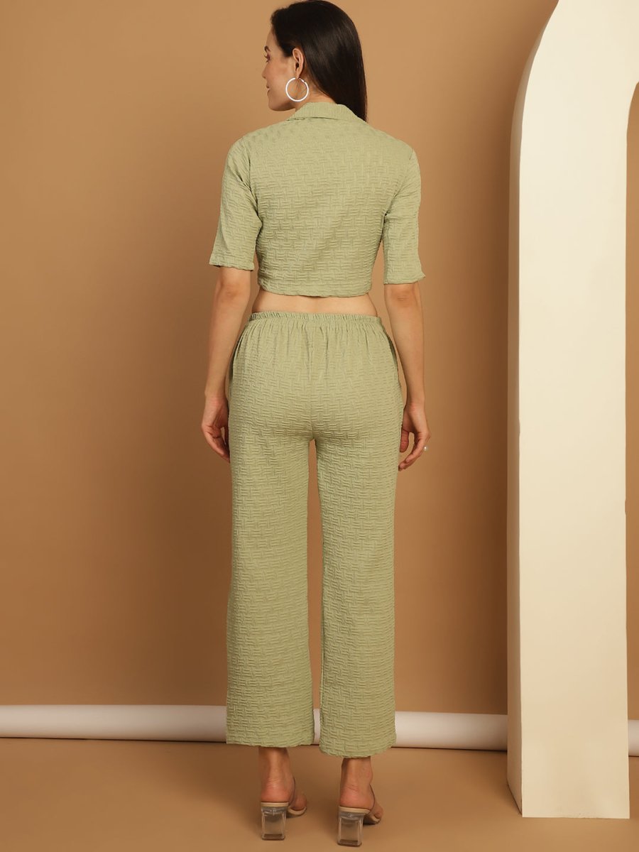 Top and Trouser Woven Design co-ords - JNCS_3010Pista_XS