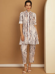 Tunic and Trouser printed co-ords - JNCS_3009White_XS