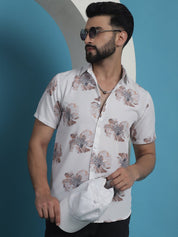 White Printed Party Shirt for Men - SF_934White_S