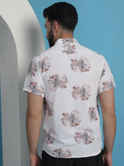 White Printed Party Shirt for Men - SF_934White_S