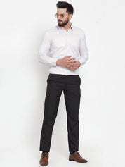 White Solid Cotton Shirt for Men - SF_737White_S