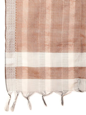 Women Brown Printed Kurta with Palazzos & With Kantha Work Dupatta - JOKPL_D61BR_1557_Brown_S