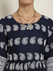 Women Embroidered and Sequin work Co-ords - JNCS_3001Navy_XS
