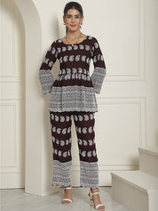 Women Embroidered and Sequin work Co-ords - JNCS_3001Purple_XS