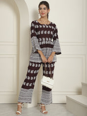 Women Embroidered and Sequin work Co-ords - JNCS_3001Purple_XS