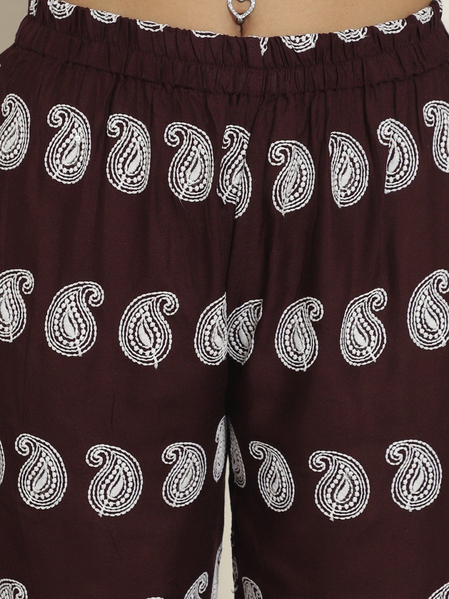 Women Embroidered and Sequin work Co-ords - JNCS_3001Purple_XS