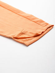 Women Embroidered Thread Work Kurta & Trousers With Dupatta - JOKS_D48M_1531_Orange_S