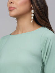Women Green A-Line Dress - JND_1001Green_XS