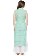 Women Green Solid Straight Kurta - JOK_1032_Green_S