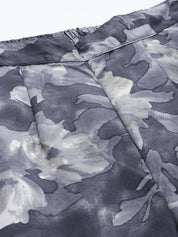 Women Grey Printed Crop Top With Palazzos - JNCS_3006Grey_XS