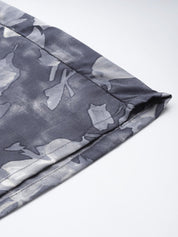 Women Grey Printed Crop Top With Palazzos - JNCS_3006Grey_XS