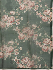 Women Maroon Floral Embroidered Mukaish Kurta with Palazzos & Dupatta - JOKPL_D41G_1481_Green_S