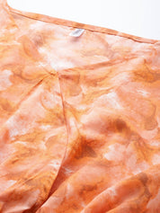 Women Orange Printed Crop Top With Palazzos - JNCS_3006Orange_XS