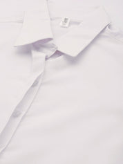 Women White Solid Shirt Style Top - JNS_2007White_XS