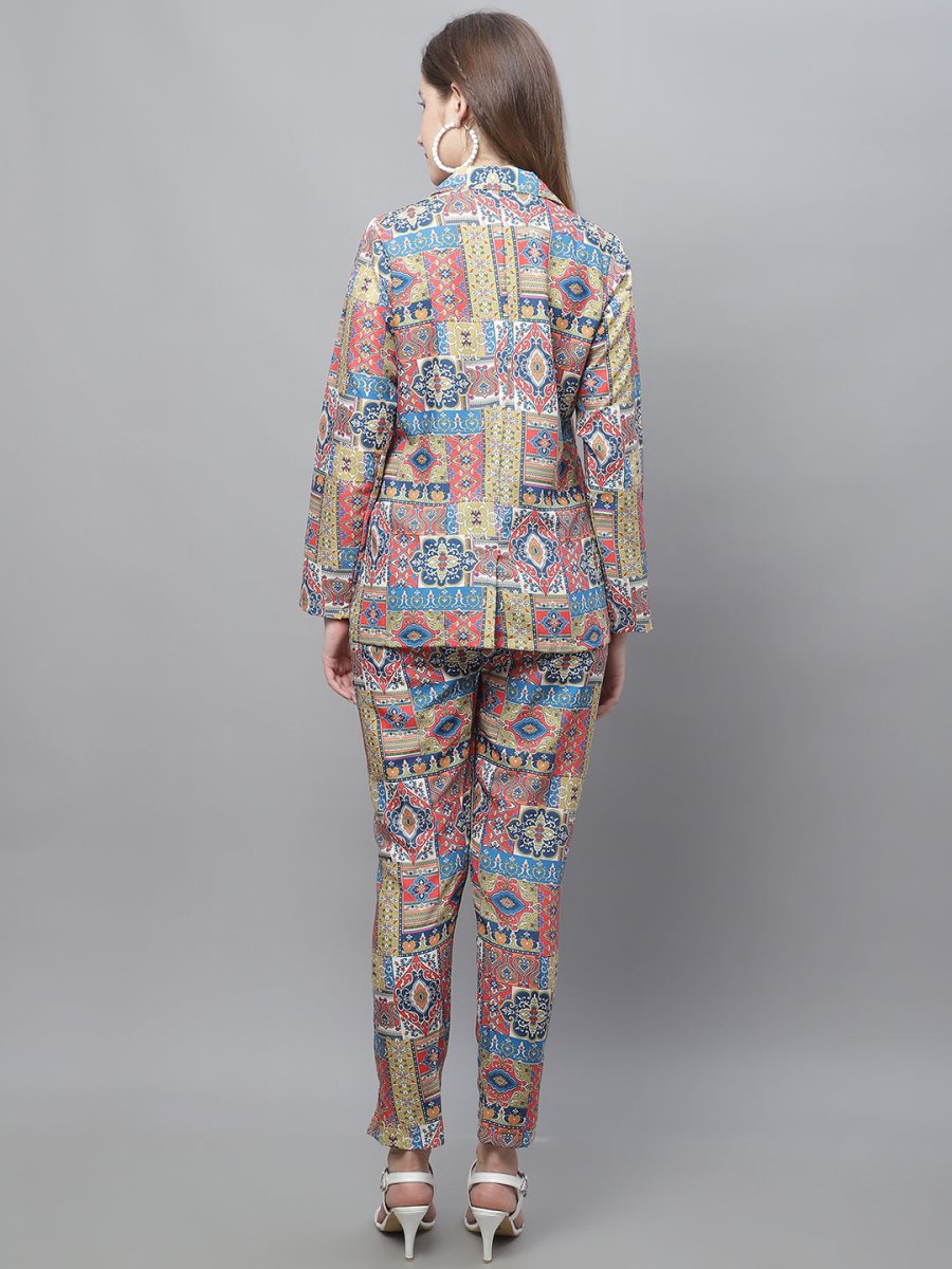 Women's Digital Printed Crop Top and Jacket Set - JNCS_3007Multi_XS