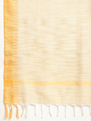 Yoke Design Cotton Women Silk Kurta with Trousers & Dupatta - JOKS_D35Y_1465_Yellow_S